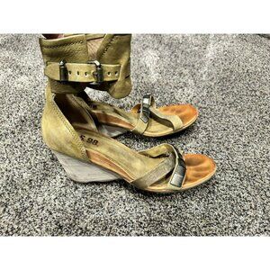 A.S. 98 Wedge Open Toe Ankle Strapped Shoe Size 39